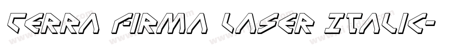 Terra Firma Laser Italic字体转换